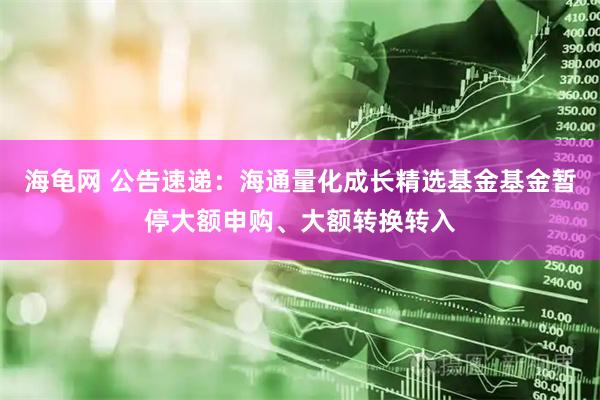 海龟网 公告速递：海通量化成长精选基金基金暂停大额申购、大额转换转入
